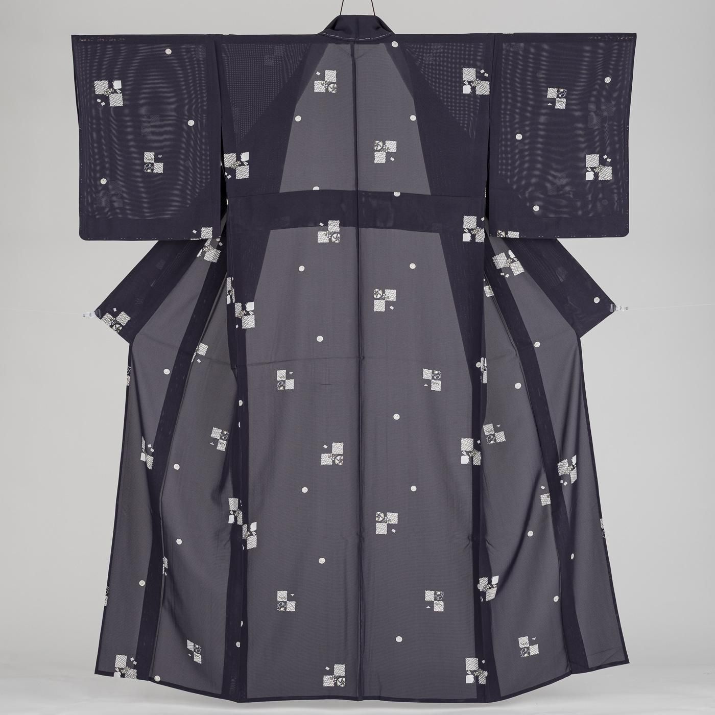 絽 うさぎと源氏香 - からん::アンティーク着物・リサイクル着物の通販