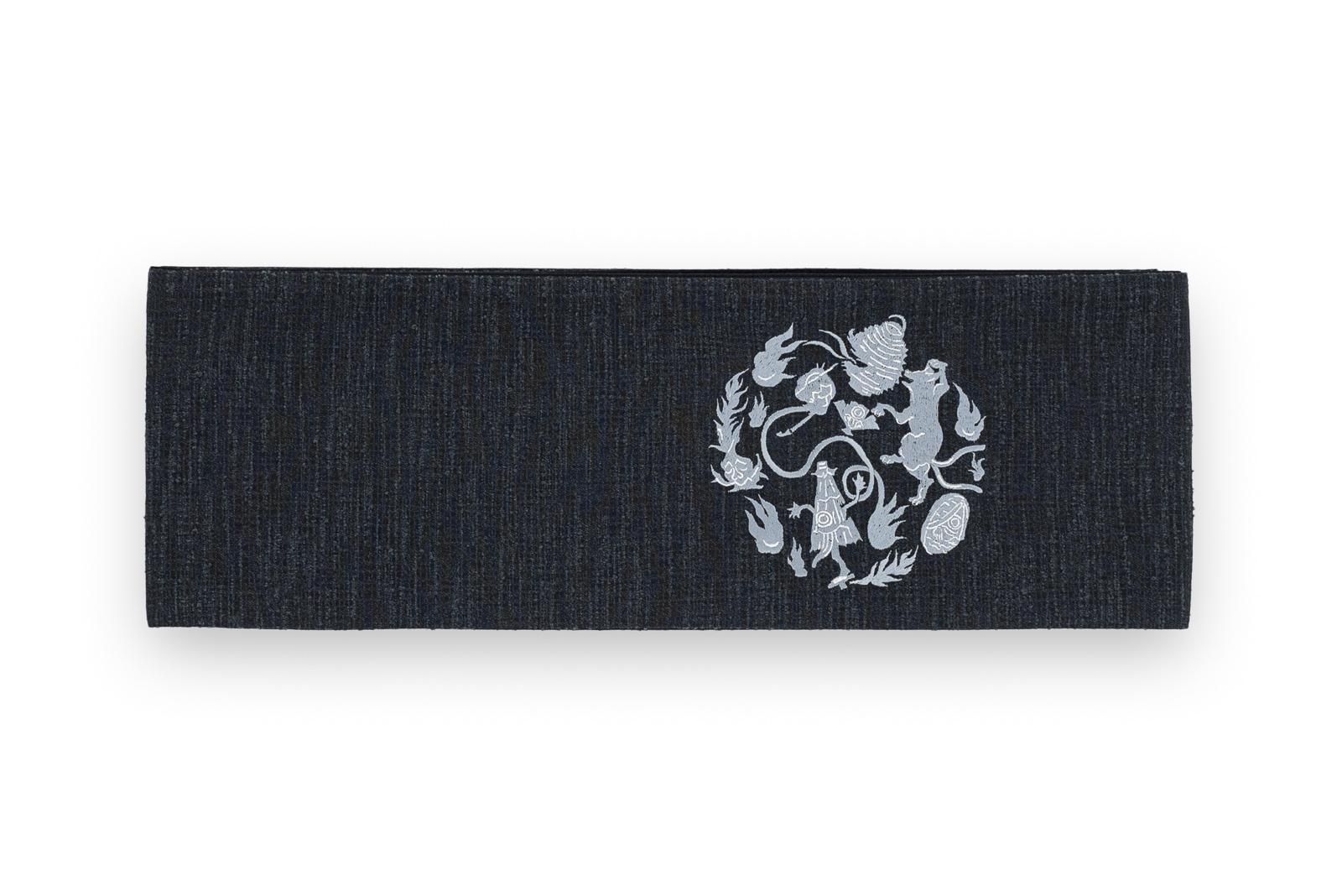 撫松庵　金魚刺繍 半幅帯 楽天市場】【撫松庵】半幅帯（刺繍細帯）「蓮（オフシロ