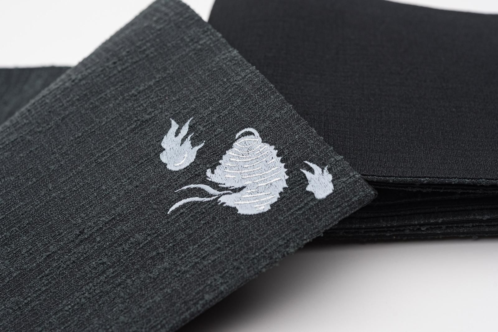 撫松庵　半幅帯　刺繍　麻 楽天市場】＼最大2000円クーポン／[撫松庵] 半幅帯 細帯 妖怪