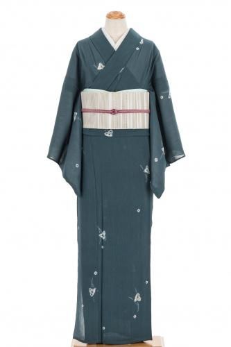 紗楊柳　絞り染め　沢瀉
