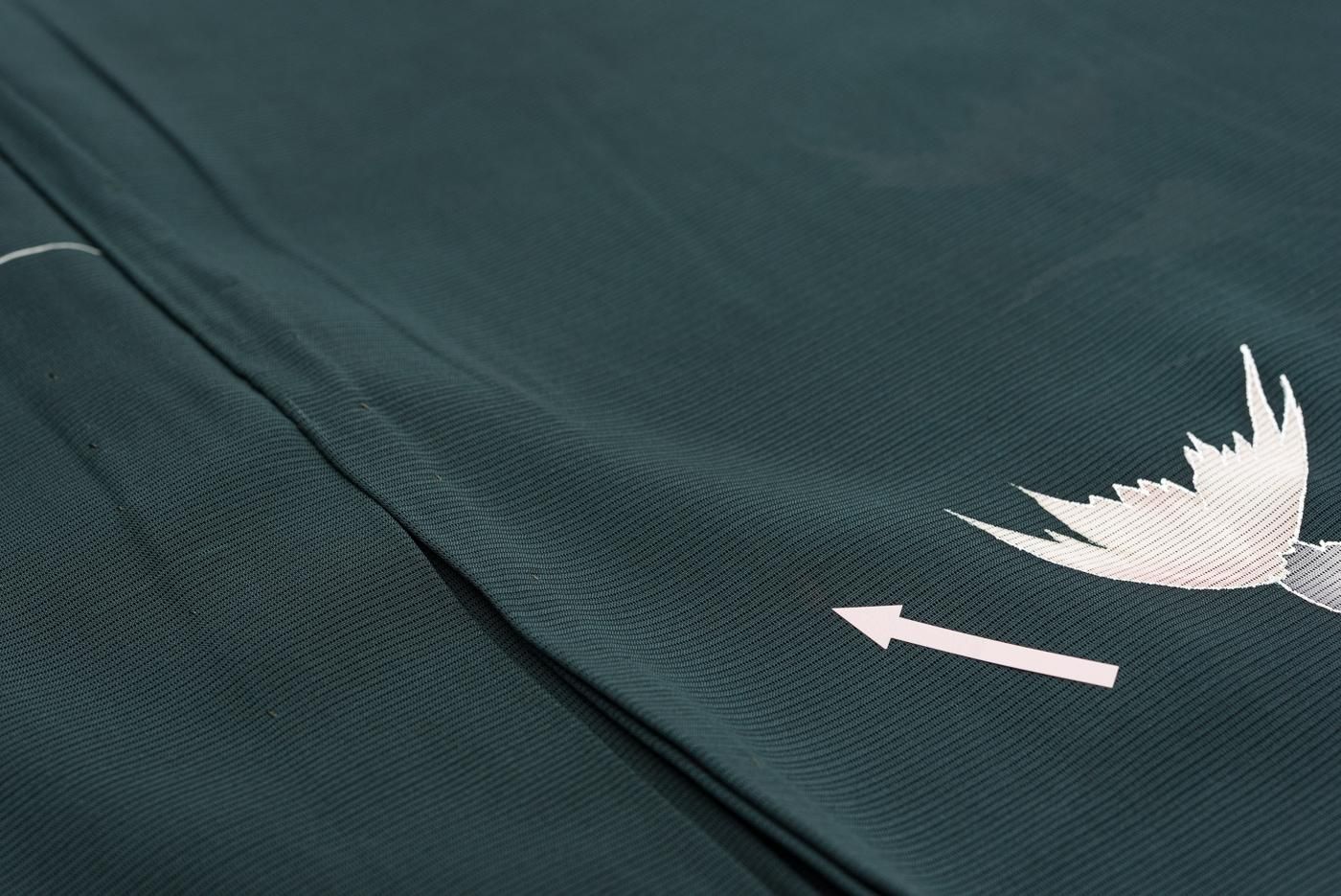 セミアンティーク 絽 訪問着 薊の花 - からん::アンティーク着物