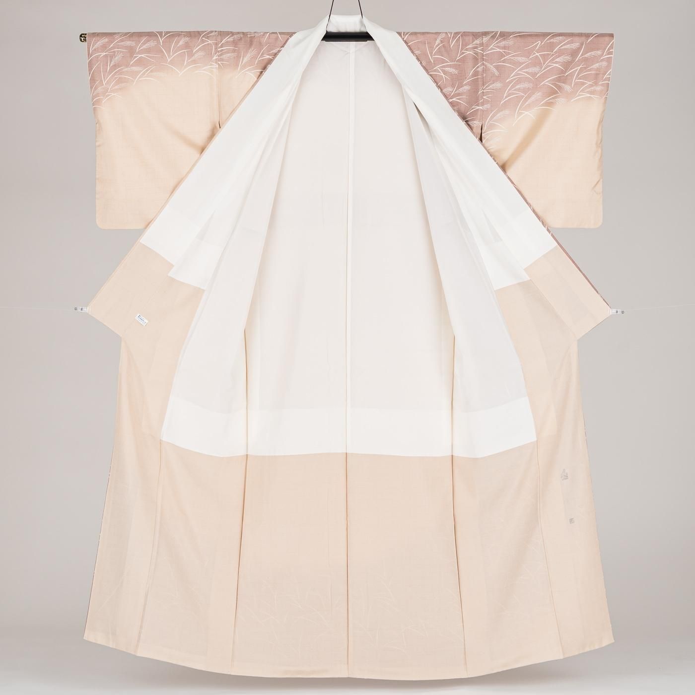 大島紬 訪問着 すすき 作家物 - からん::アンティーク着物・リサイクル