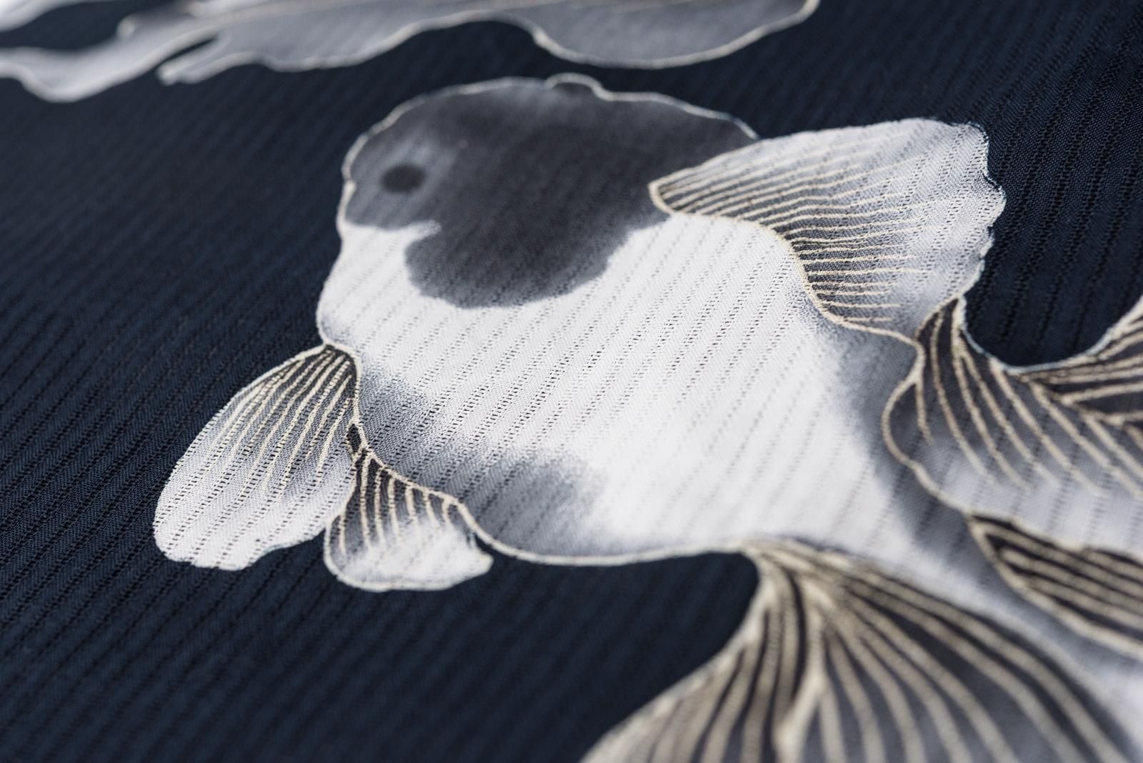 新品 未使用⭐︎大人の浴衣と金魚の帯セット⭐︎新作速乾⭐︎ニュアンスカラー⭐︎最新のお色 簡単着付け上下セパレート浴衣 涼カラー糸菊×金魚柄二部式浴衣 浴衣