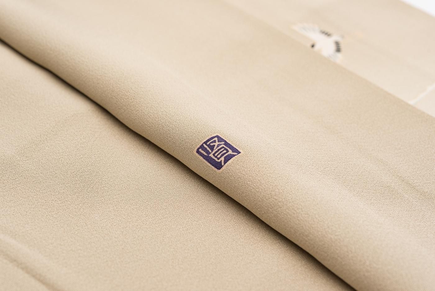 色留袖 本場加賀友禅 一つ紋 梅松に群鶴 - からん::アンティーク着物