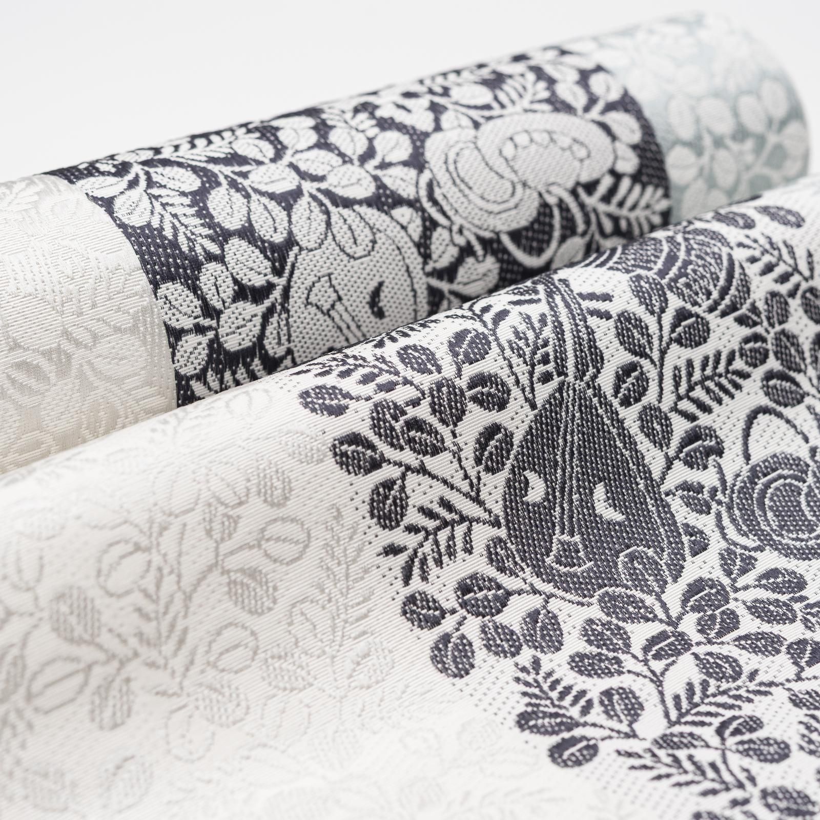 お仕立て付き】新品 博多八寸名古屋帯 黒穂間道 和楽器 - からん