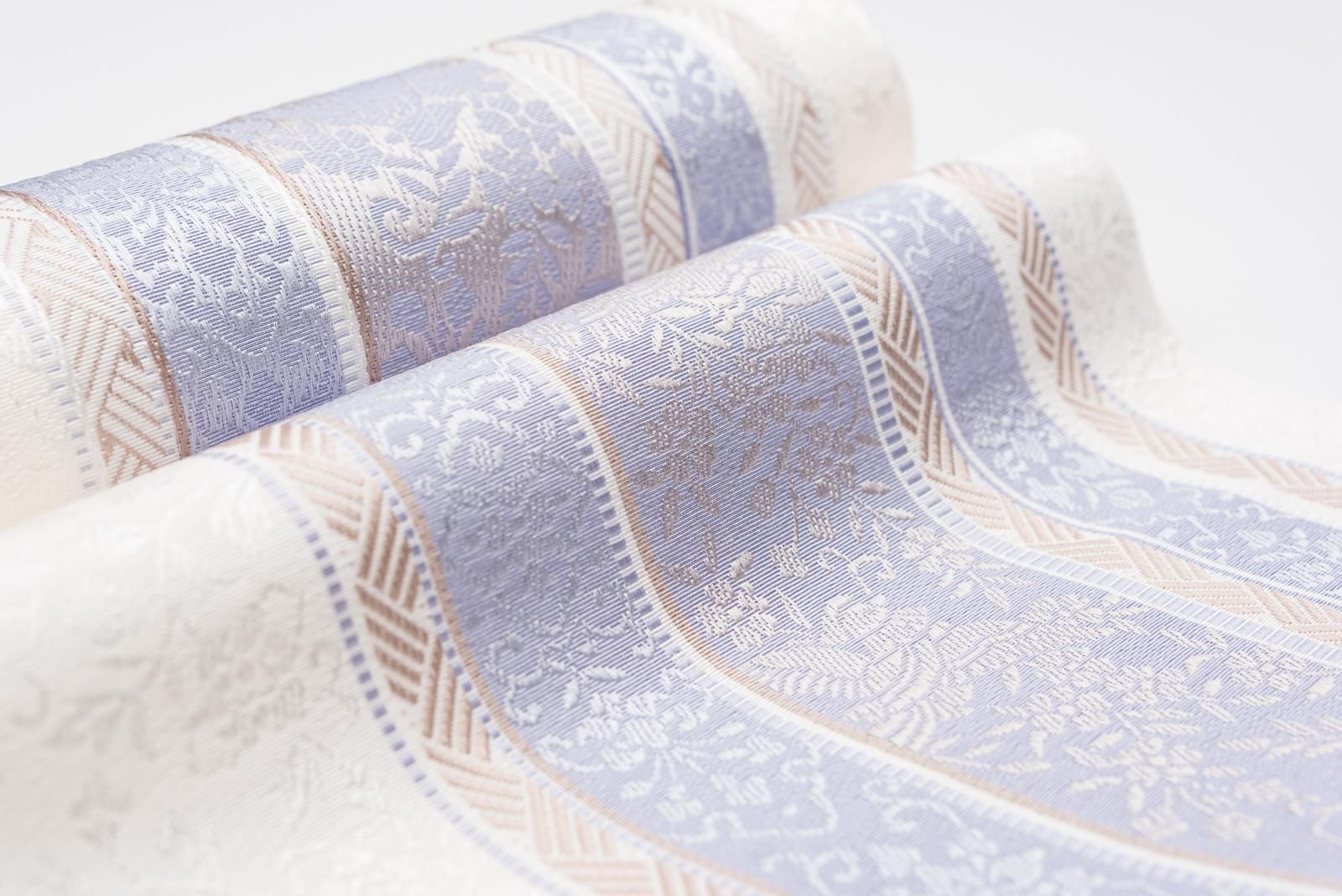 【八寸名古屋帯】ホロホロ鳥模様　鳥 織り　八寸かがり帯 珠鶏 正絹 アンティーク 鳥模様 八寸名古屋帯 正絹】 八寸名古屋帯】ホロホロ鳥模様 鳥 織り