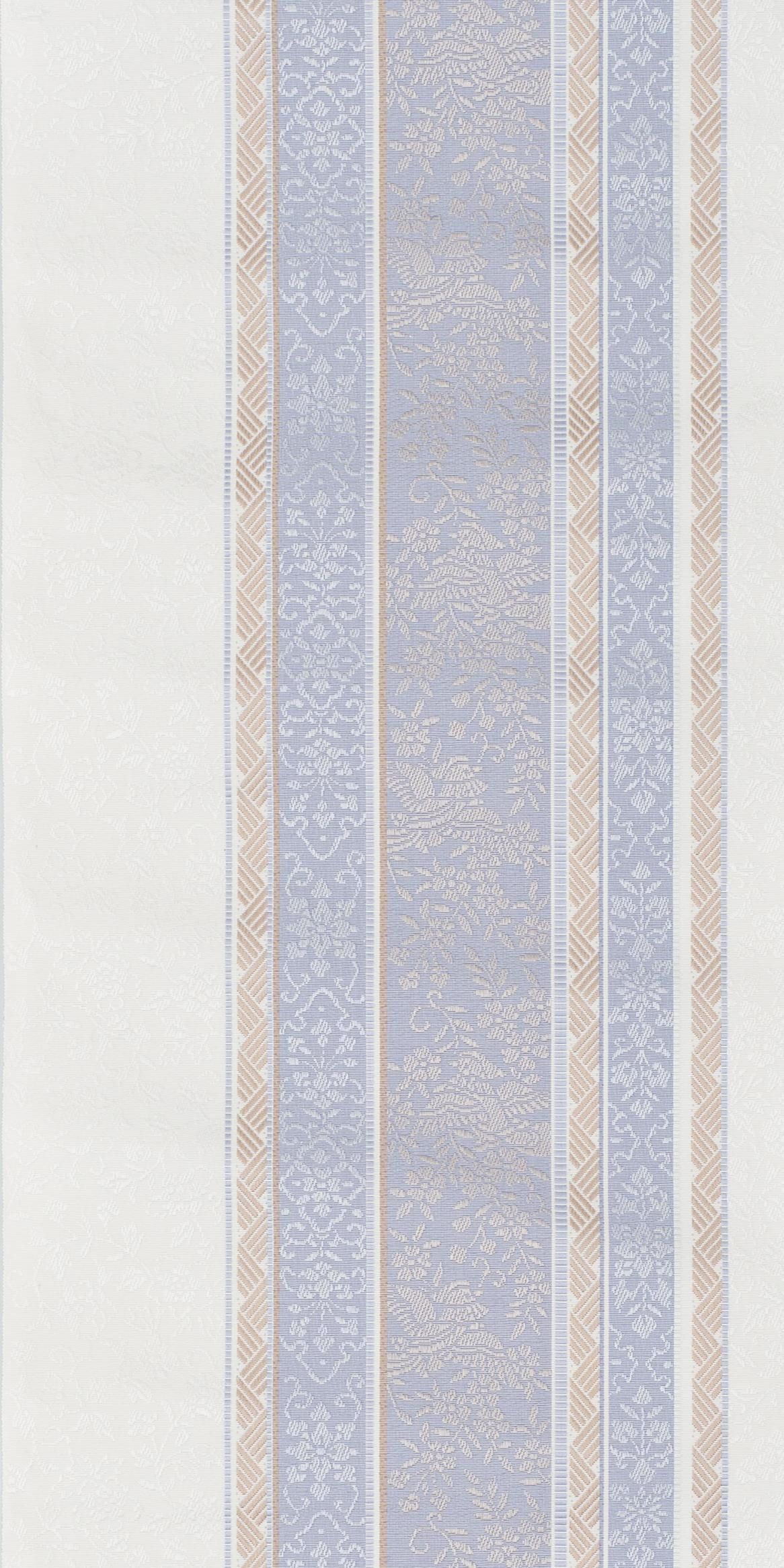 お仕立て付き】新品 博多八寸名古屋帯 黒穂間道 花鳥 藤色 - からん