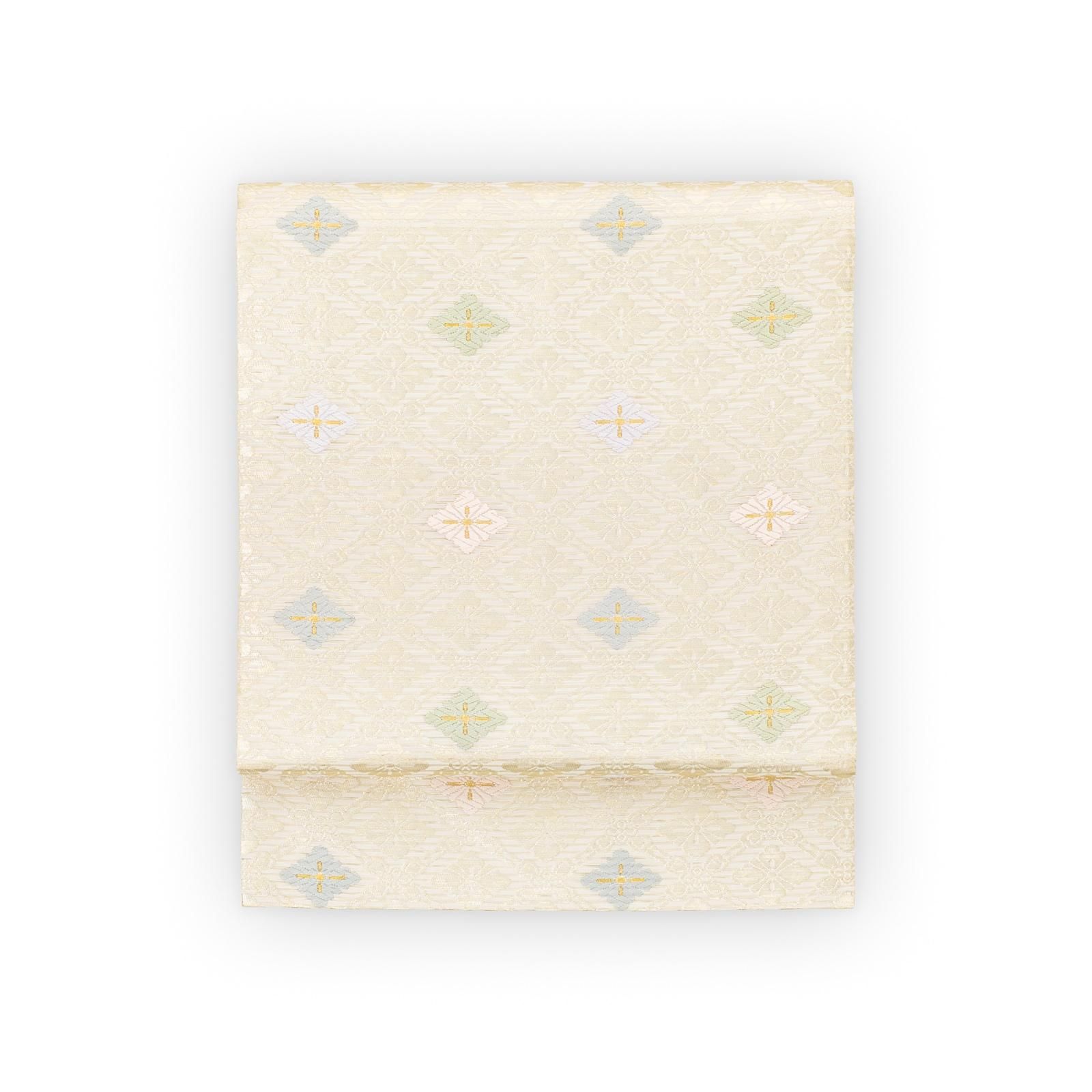 新品 夏帯 絽 九寸名古屋帯 花菱 - からん::アンティーク着物