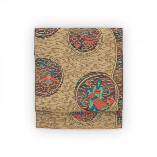 【未使用】西陣 単帯 ピンク×黒 アンティーク 帯の一覧 - アンティーク/リサイクル着物通販からん