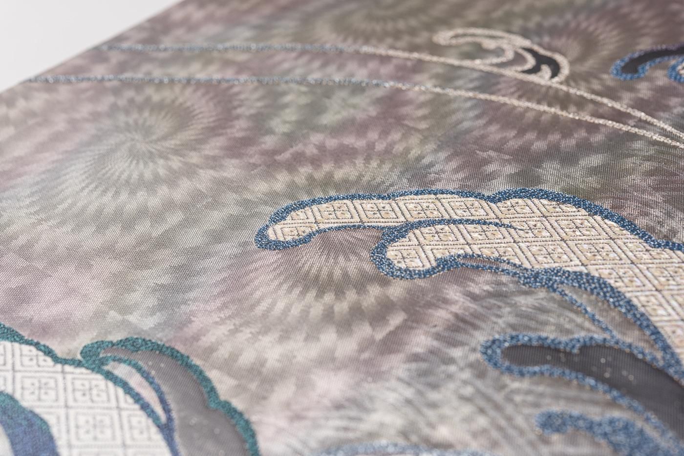 袋帯○荒波模様 - からん::アンティーク着物・リサイクル着物の