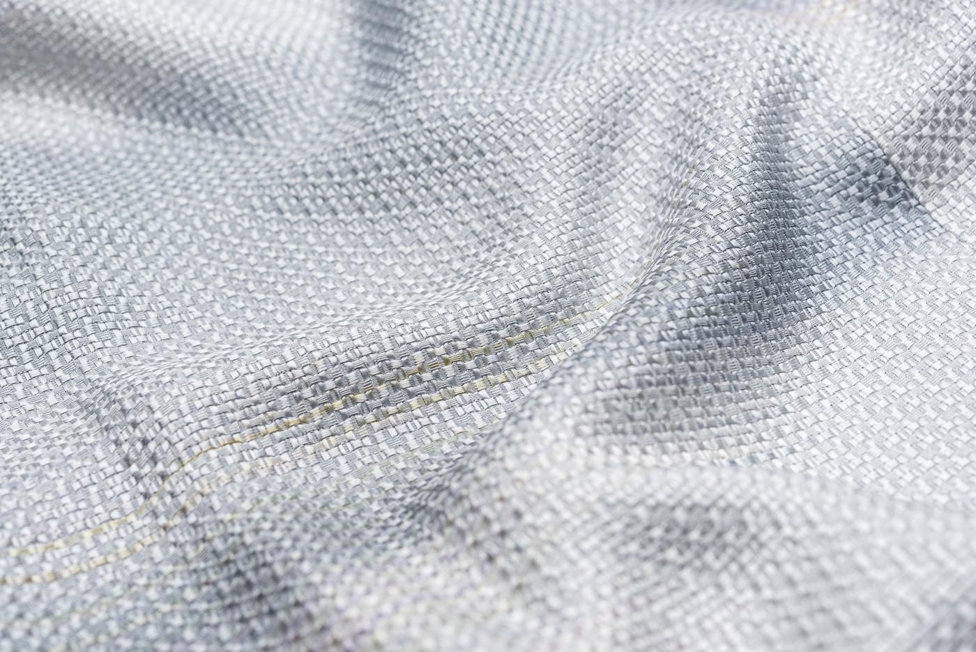 コート地 ビロードコート 岩浅公展 紋意匠 正絹 反物 道行コート 岩浅公展 霞縞 裄長 - からん::アンティーク着物