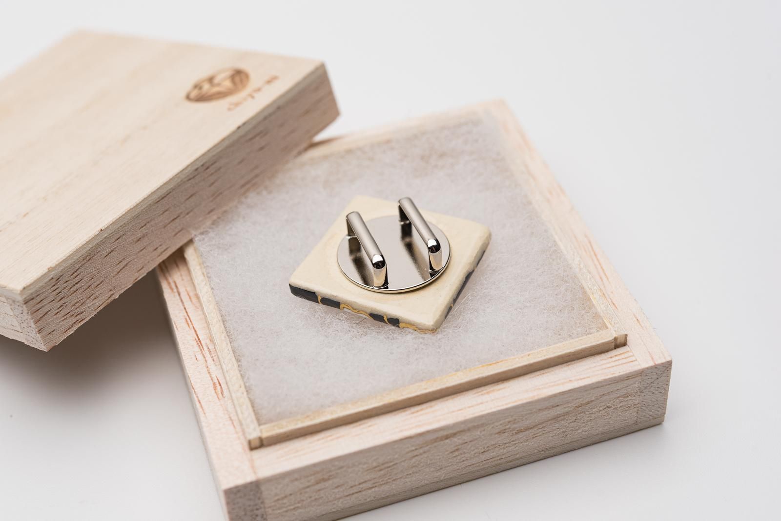 京焼 帯留め チャイニーズタイル - からん::アンティーク着物