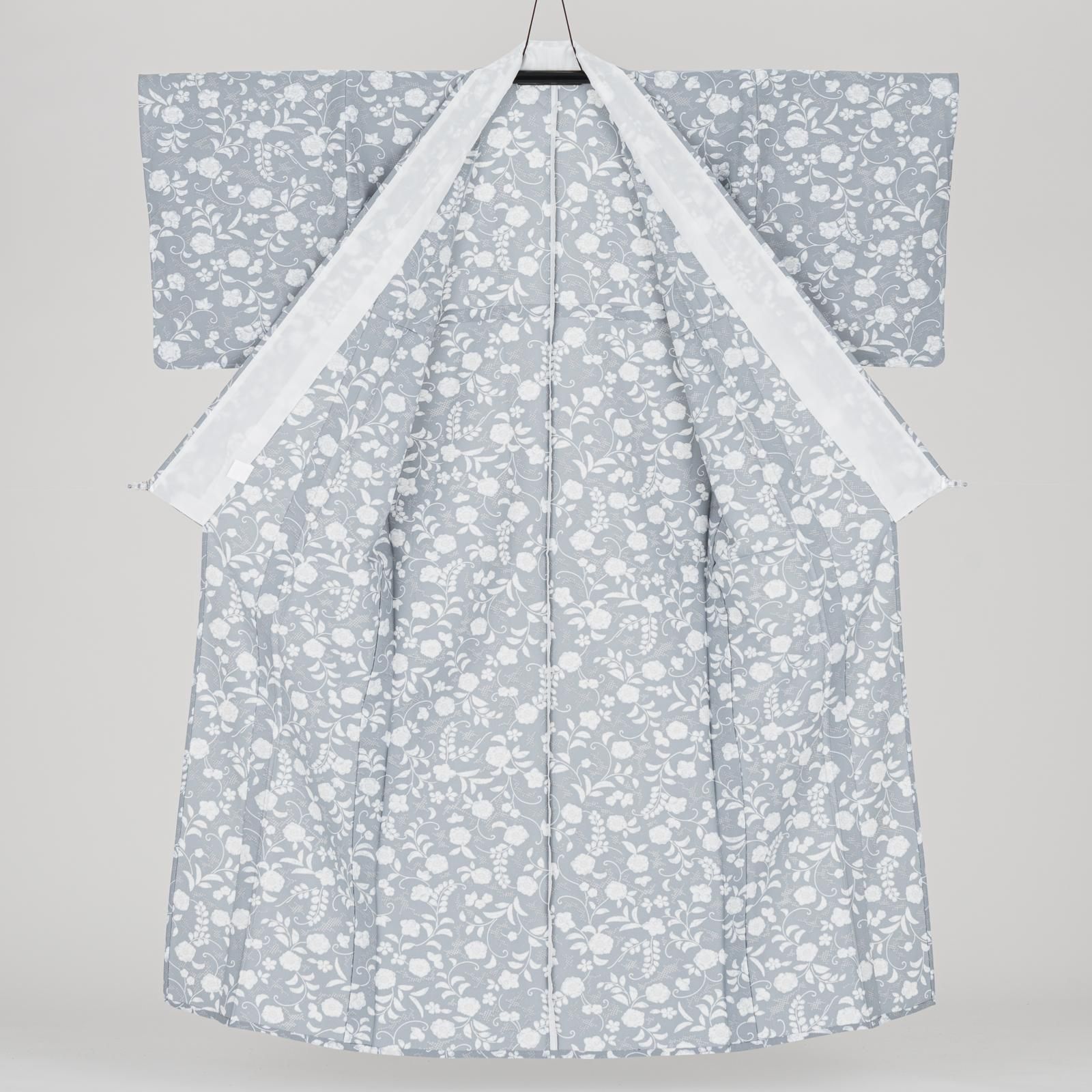 【辻が花文様 洗える着物 単衣】 新品 単衣 洗える着物 辻が花模様 - からん::アンティーク着物