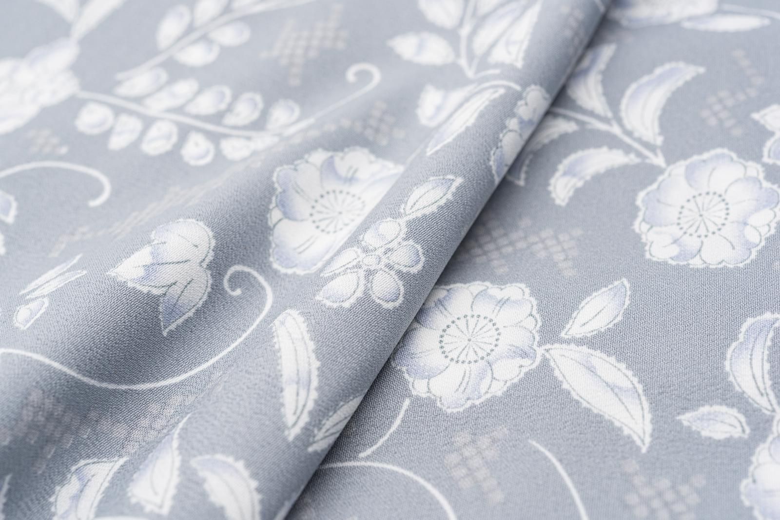 新品 単衣 洗える着物 辻が花模様 - からん::アンティーク着物