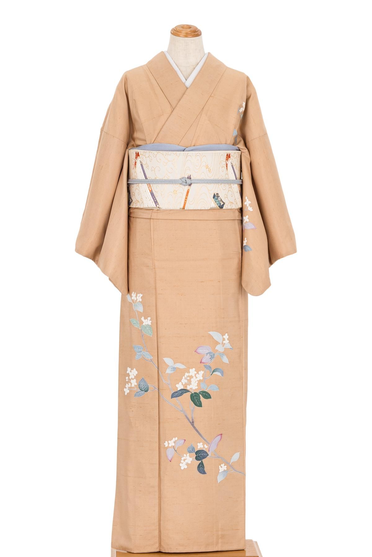 訪問着 本場加賀友禅 成竹登茂男 白花 - からん::アンティーク着物