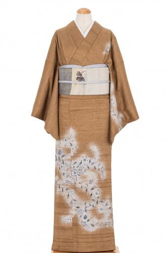 み✾ｍ2203＊正絹 乱菊 アンティーク 手縫い仕立て 訪問着 m1735＊正絹 夏着物 絽 仕付け糸付き 菖蒲 居敷当付 手縫い