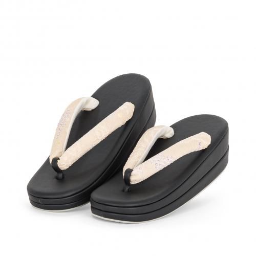 袋帯○全通 よろけ横段縞模様 - からん::アンティーク着物