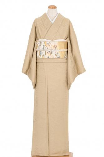 未着用に近い！あられ文様＊ベージュ＊色無地＊着物＊トールサイズ＊１６７ｃｍ裄６９ 未着用に近い！あられ文様＊ベージュ＊色無地＊着物＊トールサイズ