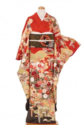 向日葵のような花模様 - からん::アンティーク着物・リサイクル着物の