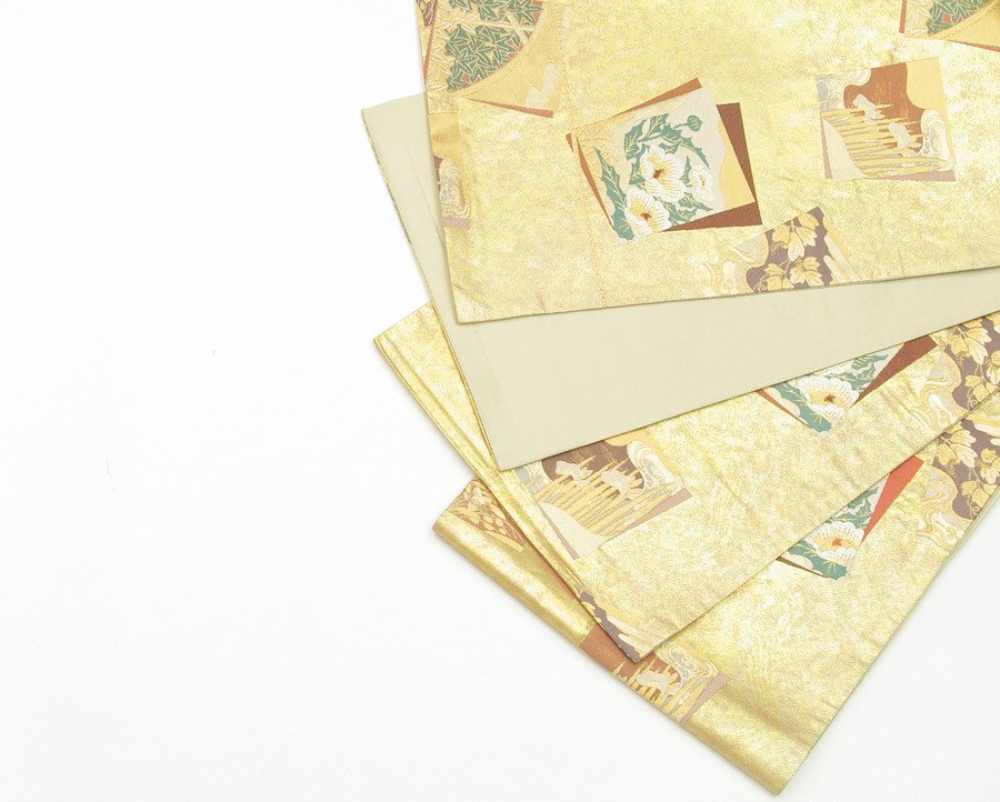 「袋帯●金地　花の札」の商品画像