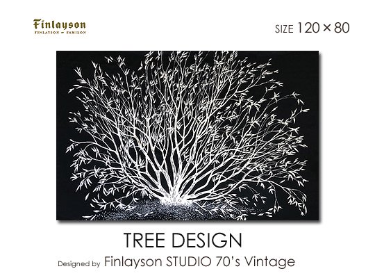 Vintage Finlayson/フィンレイソンTREE DESIGN40年前の希少な