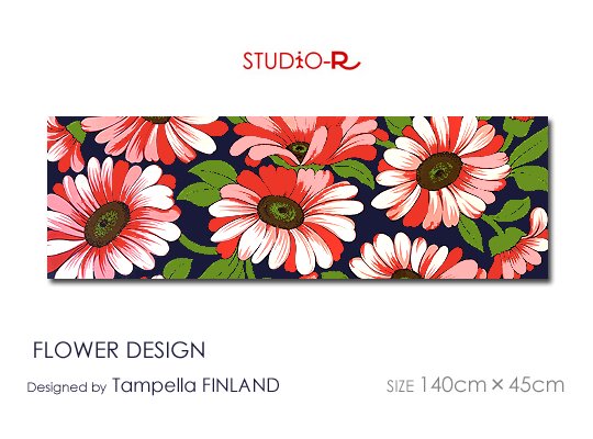 素晴らしい配色！ Tampella社/タンペラFLOWER  DESIGN(NPK)/フラワーデザインファブリックパネルファブリックボードヴィンテージデザイン -  ファブリックパネルとファブリックボードのマリメッコなどの専門店 racOra.cOm