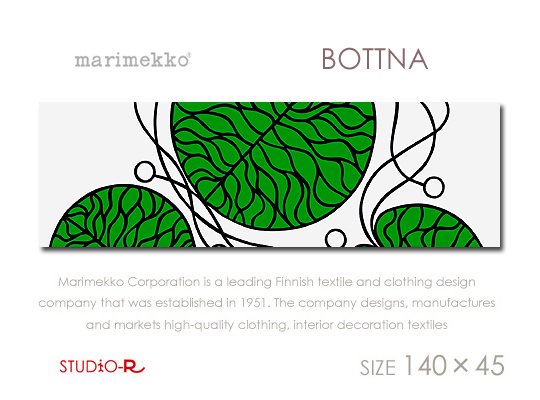 BOTTNA(GR)ボットナMarimekko/マリメッコ人気デザイン蓮の葉ファブリックパネルファブリックボード -  ファブリックパネルとファブリックボードのマリメッコなどの専門店 racOra.cOm