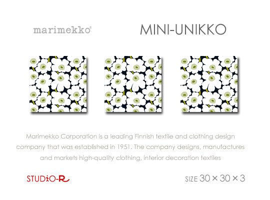 マリメッコ marimekko ウニッコ unikko ファブリックボード