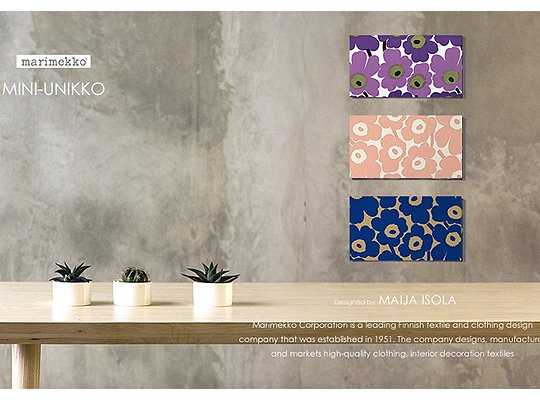 全19色 Mini Unikko ミニウニッコ限定サイズ Marimekko マリメッコファブリックパネルファブリックボード ファブリックパネルとファブリックボードのマリメッコなどの専門店 Racora Com