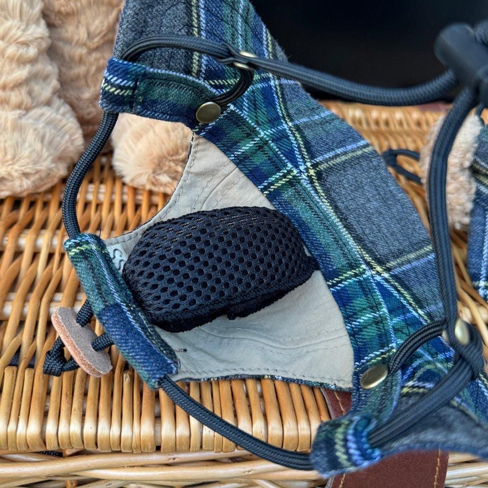 アウトドアハット | ブラウン×ブルー - peachdog