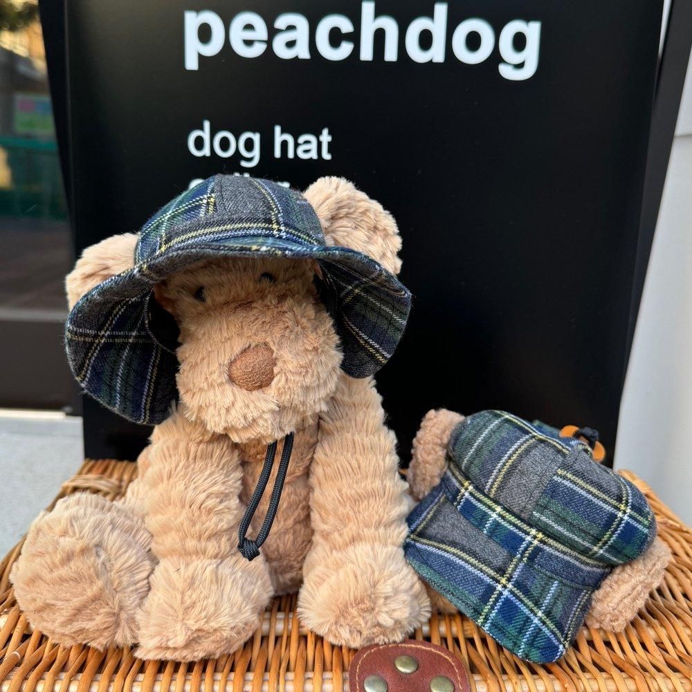 ★美品　アローズ別注　taara clothing ハット　ネイビーチェック ☆美品 アローズ別注 taara clothing ハット ネイビーチェック