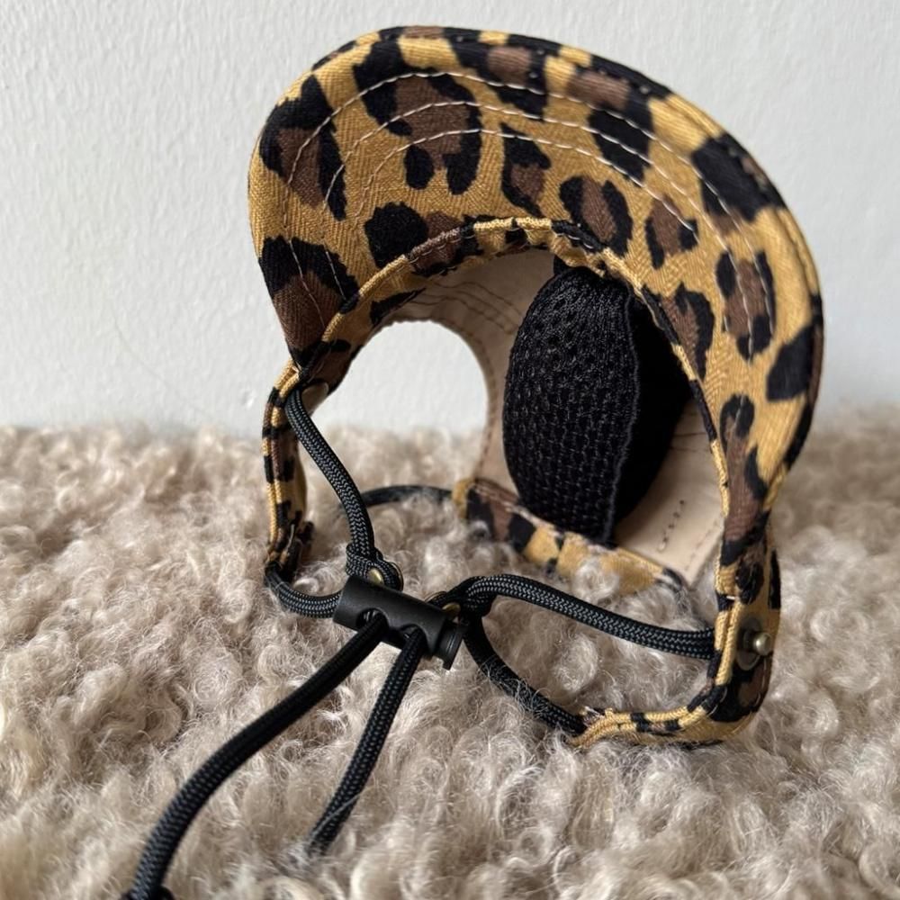 ヒョウ柄Pキャップ | 大きなヒョウ柄 - peachdog