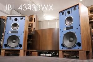 JBL 4343BWX 新品Caps + ATT セレクターSW ロジウム端子&銀