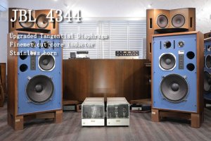 JBL 4344 KRS半永久耐性エッジ, 新品タンジェンシャル・フラム, MIL Specスイッチ, SUS無垢ホーン -  ケンリックサウンド（KENRICK SOUND） - JBLスピーカー 43XXシリーズ 大型 中古ヴィンテージ専門店