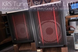 受注製作】 ボルドー色 JBL Lancer L101 ランサー Mundorf EVO Silver/Gold/Oil搭載 トランス式ATT -  ケンリックサウンド（KENRICK SOUND） - JBLスピーカー 43XXシリーズ 大型 中古ヴィンテージ専門店