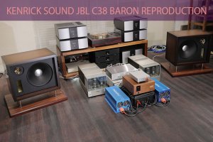 異次元音質 JBL C38 Baron バロン 新品精巧リプロダクト 純銀単線配線 超豪勢ネットワーク＆マリングレード米松合板 -  ケンリックサウンド（KENRICK SOUND） - JBLスピーカー 43XXシリーズ 大型 中古ヴィンテージ専門店