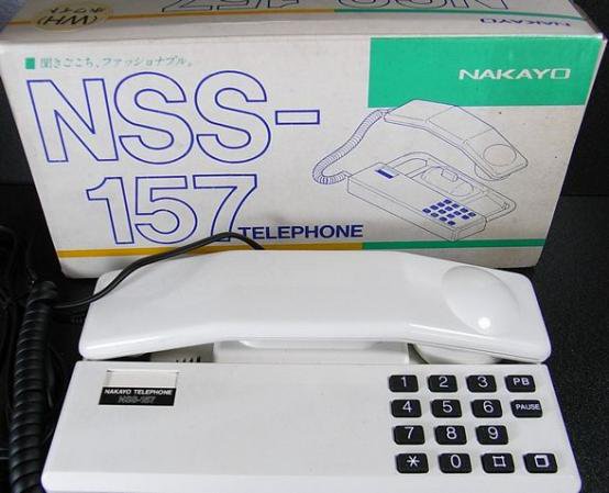 完売□ 80年代 レトロデザイン 電話機 白 - - レトロ雑貨家具 REAREA 