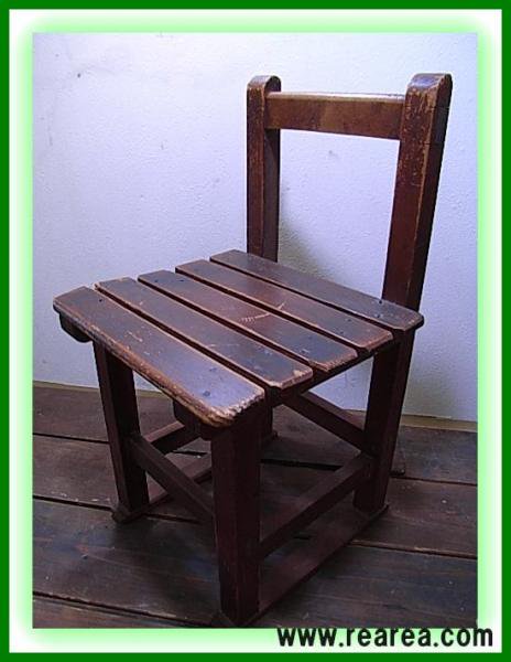 完売▽ レトロ 小学校 木製椅子 - - レトロ雑貨家具 REAREA（レアレア