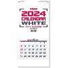 カレンダー 2024 壁掛け ホワイト3ヶ月文字(ミシン目入)