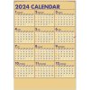 カレンダー 2024 壁掛け シンプル シンプルスケジュール・ジャンボ