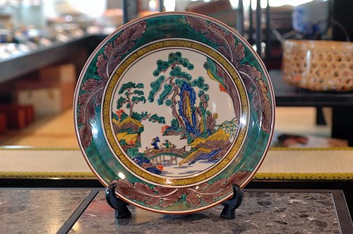 九谷焼 飾皿 - 置物
