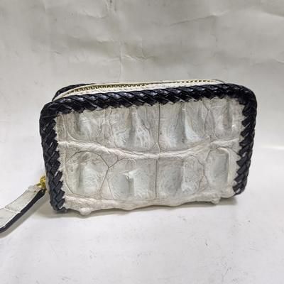 CHROME HEARTS クロコダイル　レザーキーケース シルバー クロムハーツ キーケース Chrome Hearts クロス クロコダイル