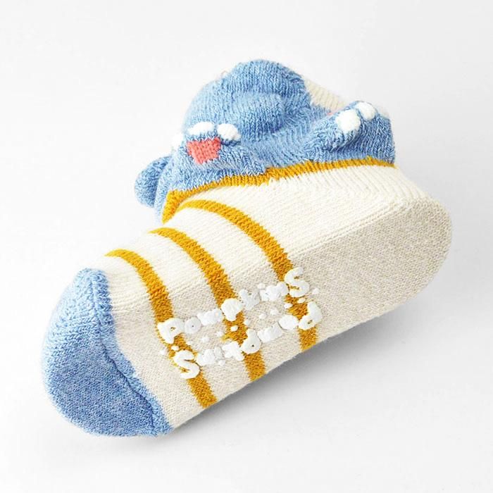 お鼻と耳がとびだした、ぞうの3Dソックス ぞう/XS(9-11cm