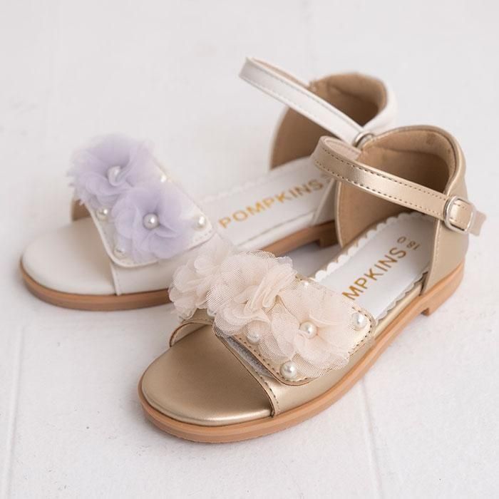 2025春夏新作!! チュールフラワーサンダル | ポプキンズ公式