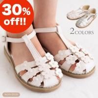 スプリングフラワー BABYSKIN 3セット サンダル フラワーメッシュサンダル 3511104 | POMPKINS