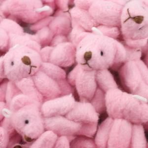 デコ用ミニベア ふわふわピンク 5個セット 雑貨屋ギャラリーウェーブ デコ用ミニベア ふわふわピンク 5個セット 雑貨屋ギャラリーウェーブ
