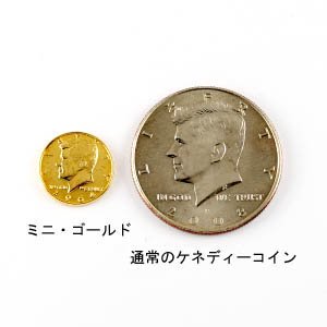 ミニ・ゴールド・ケネディハーフダラー - 雑貨屋ギャラリーウェーブ