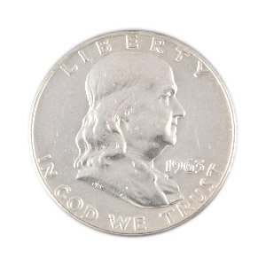 シルバー・フランクリンハーフダラー（50￠) アメリカ50セントコイン 
