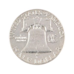 シルバー・フランクリンハーフダラー（50￠) アメリカ50セントコイン ...