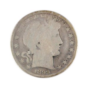 シルバー・バーバーハーフダラー（50￠) アメリカ50セントコイン 1892